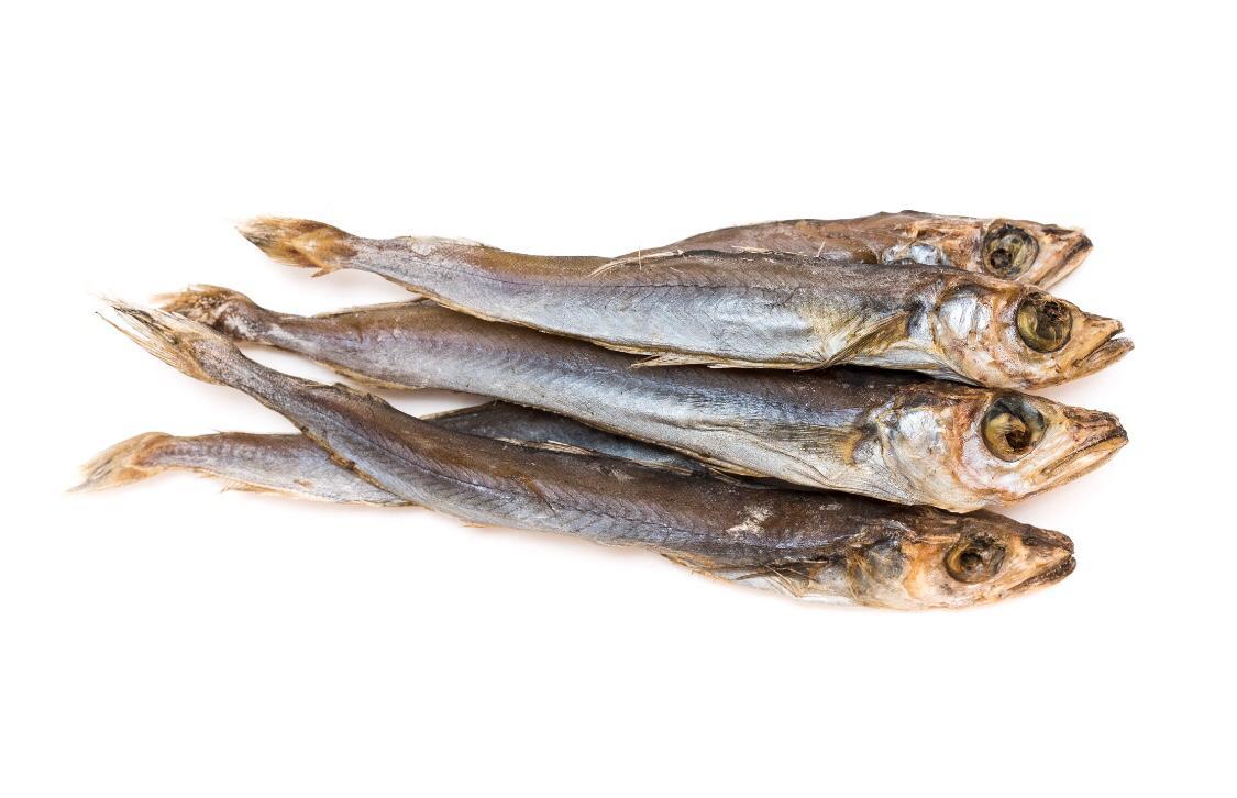 Blue whiting, with head, dried